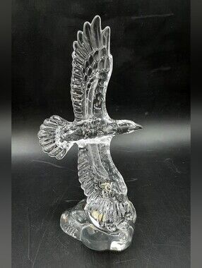Vintage Princess House Wonders Of The Wild Lead Crystal Soaring Eagle 7 In Tall